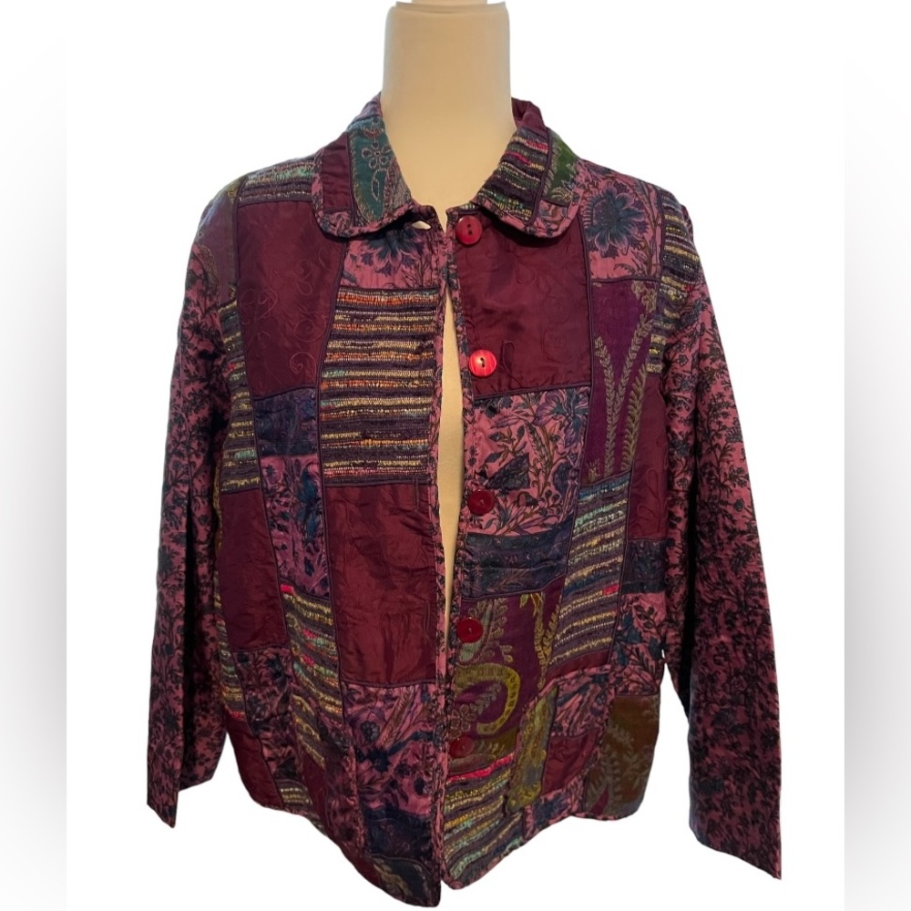 Coldwater Creek Patchwork Jacket Blazer. Size 1x. - image 3